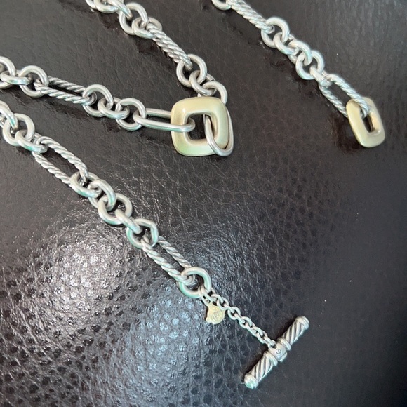 David Yurman 36” necklace 18K gold and 925 silver link - Picture 12 of 12